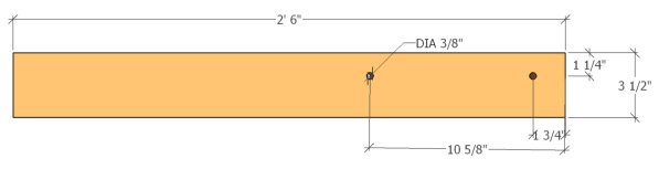 Dimensions: door latch offset, including bolts for bolting on latch