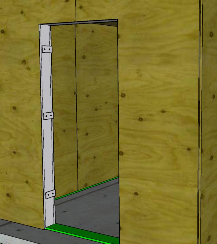 Heavy angles from shelter exterior