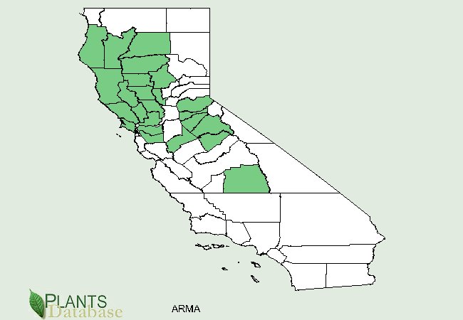 A map of California with many northern and some central counties highlighted.